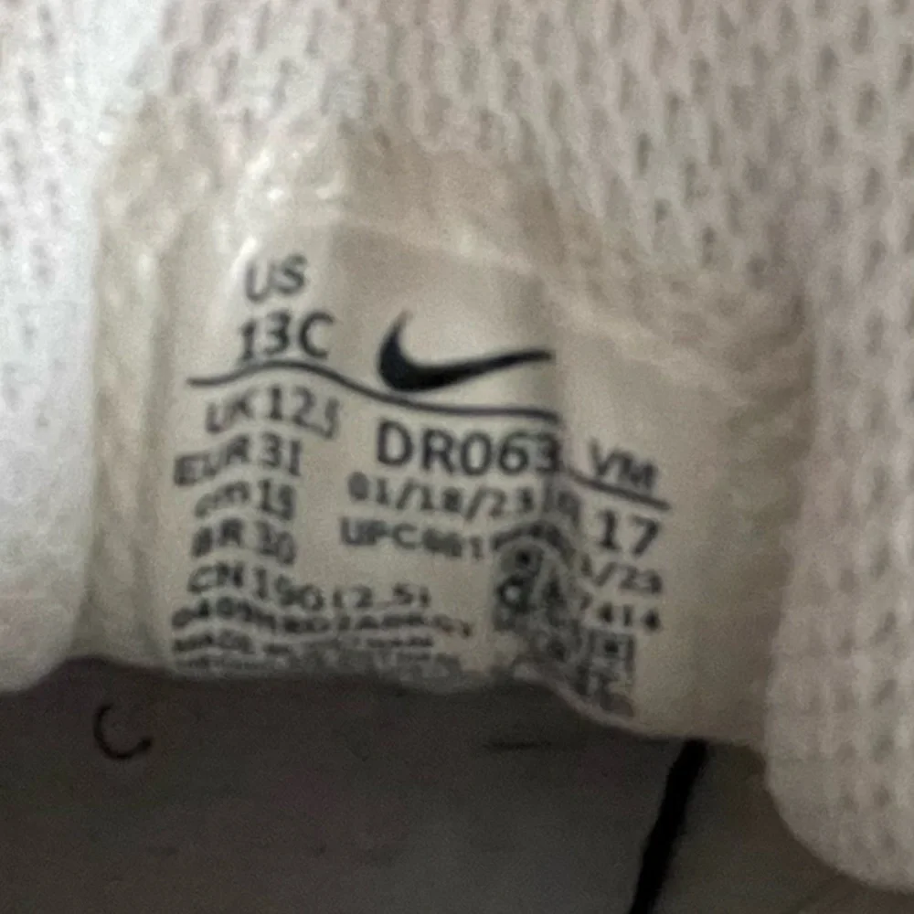 Size 13 pre school Nike air max 97 all white
